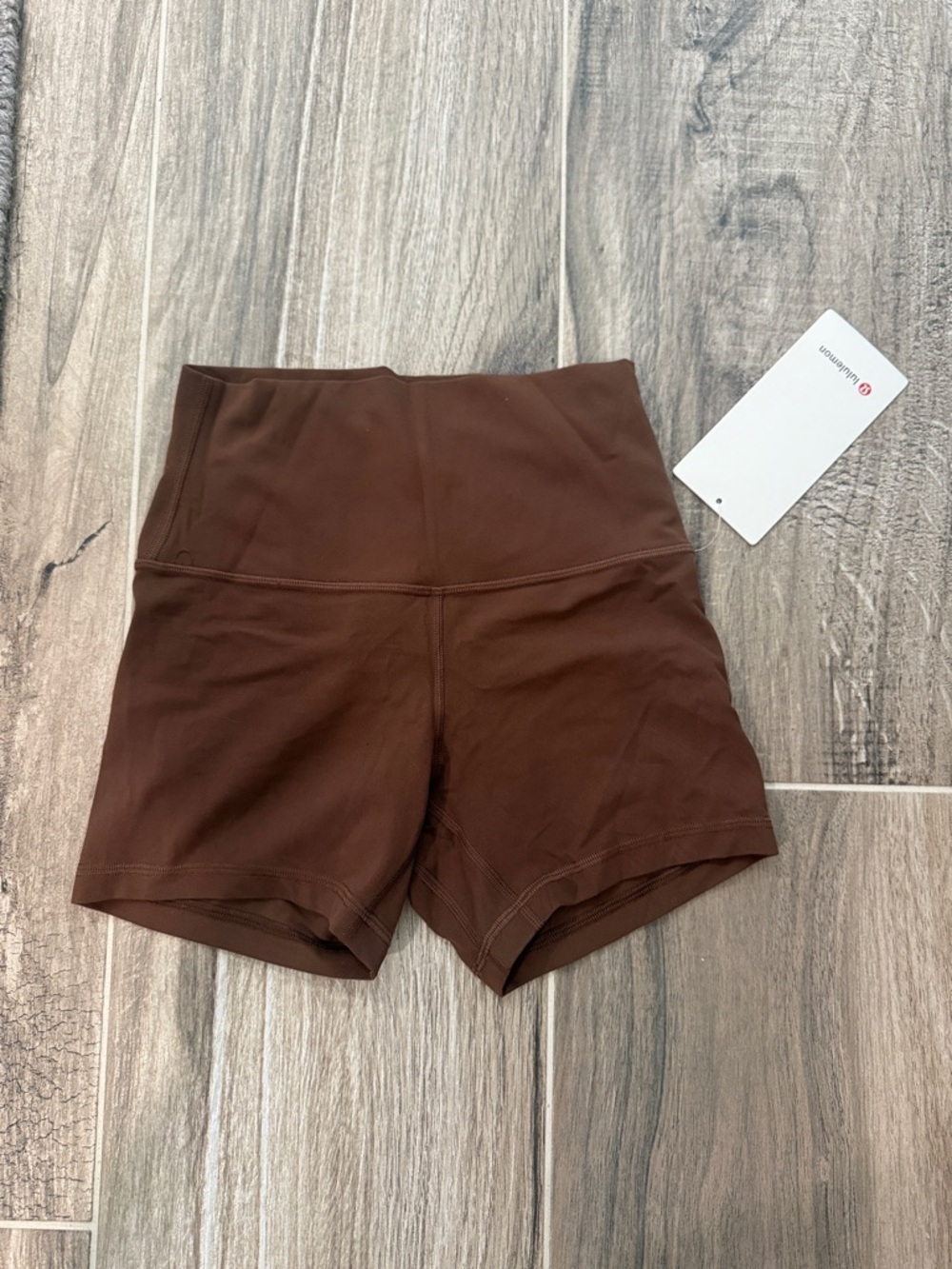 lululemon athletica Brown High-Rise Bike Shorts